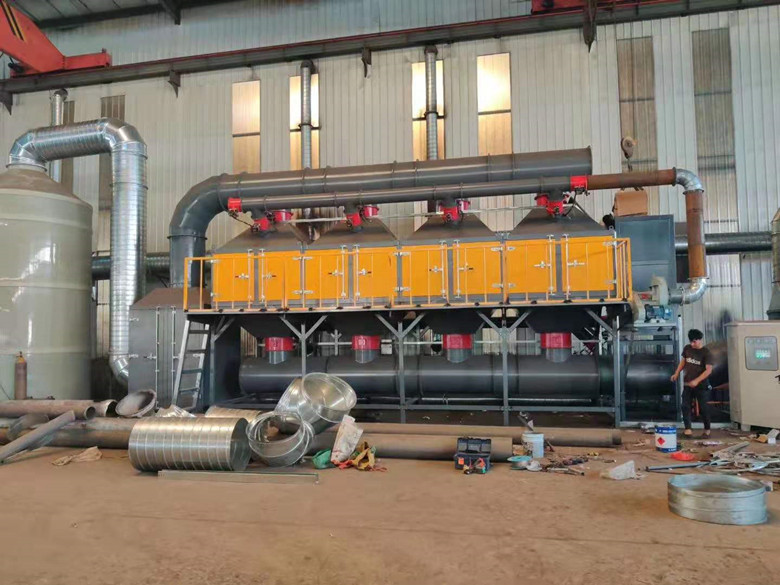 活性炭吸附濃縮+催化燃燒 活性炭吸附濃縮+催化燃燒